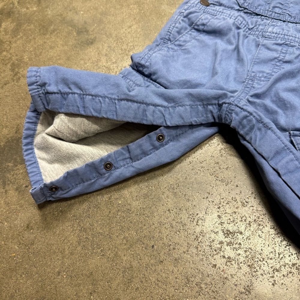 Vintage OshKosh B'gosh Lined Overalls Cargo Baby Bibs Pants USA Style - Picture 8 of 10